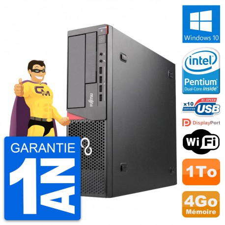 PC Fujitsu Esprimo E720 DT Intel G3220 RAM 4Go Disque Dur 1To Windows 10 Wifi
