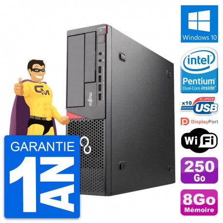 PC Fujitsu Esprimo E720 DT Intel G3220 RAM 8Go Disque Dur 250Go Windows 10 Wifi