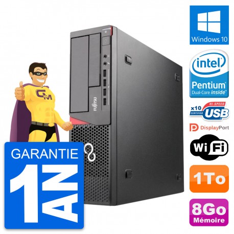 PC Fujitsu Esprimo E720 DT Intel G3220 RAM 8Go Disque Dur 1To Windows 10 Wifi