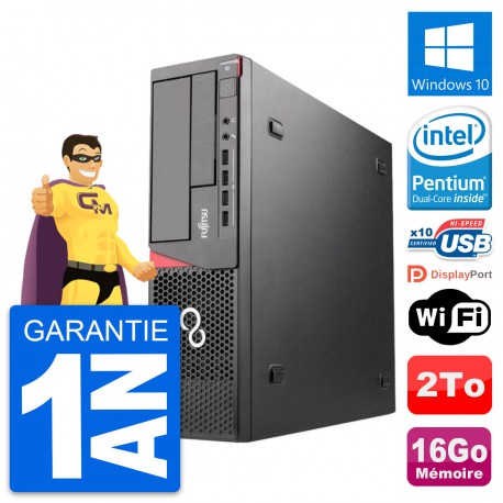 PC Fujitsu Esprimo E720 DT Intel G3220 RAM 16Go Disque Dur 2To Windows 10 Wifi