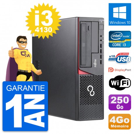 PC Fujitsu Esprimo E720 DT Intel i3-4130 RAM 4Go Disque 250Go Windows 10 Wifi