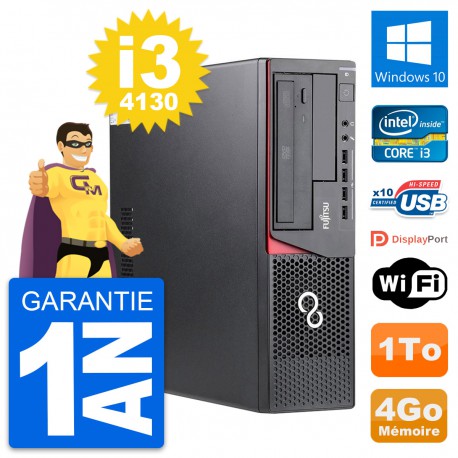 PC Fujitsu Esprimo E720 DT Intel i3-4130 RAM 4Go Disque Dur 1To Windows 10 Wifi