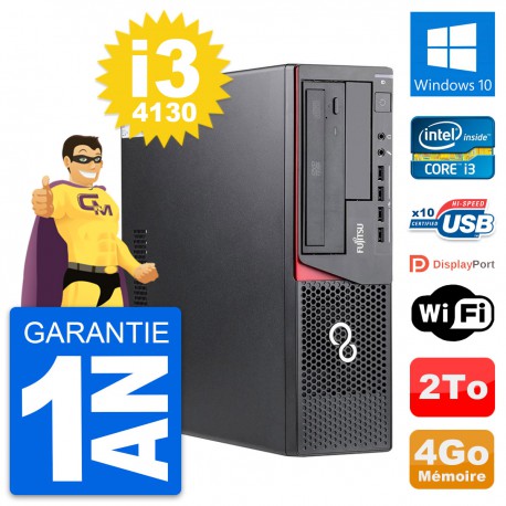 PC Fujitsu Esprimo E720 DT Intel i3-4130 RAM 4Go Disque Dur 2To Windows 10 Wifi