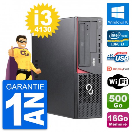 PC Fujitsu Esprimo E720 DT Intel i3-4130 RAM 16Go Disque 500Go Windows 10 Wifi