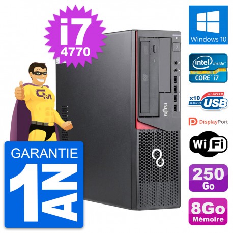 PC Fujitsu Esprimo E720 DT Intel i7-4770 RAM 8Go Disque 250Go Windows 10 Wifi